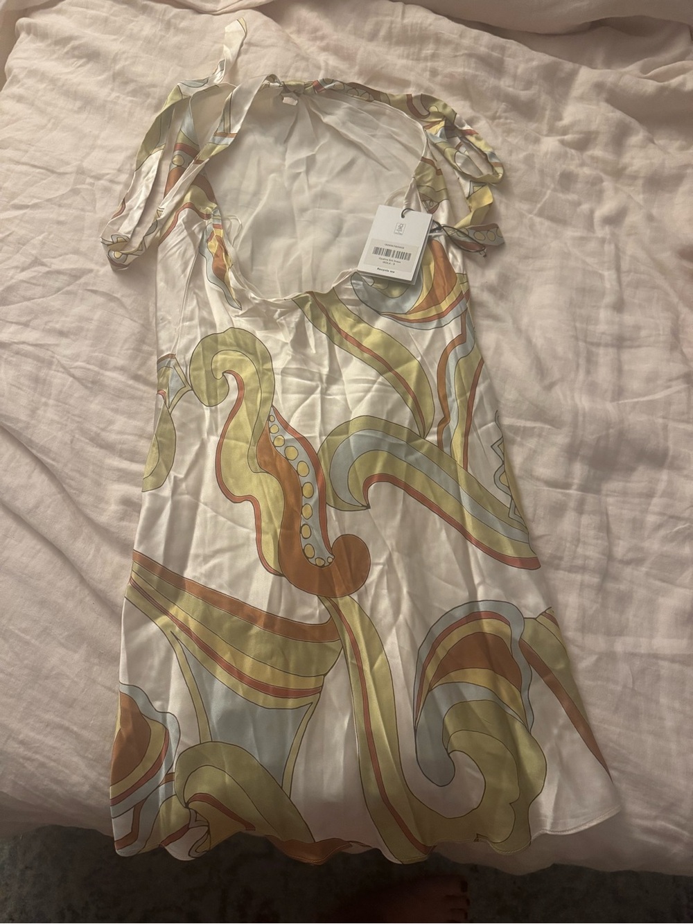 NWT Reformation Opaline Silk Halter Dress size S - Picture 4 of 5
